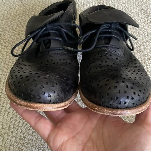 Patricia Nash Sabrina Ankle Booties Lace Up Leather Fold Over Boots Women’s sz 6 - Picture 5 of 13